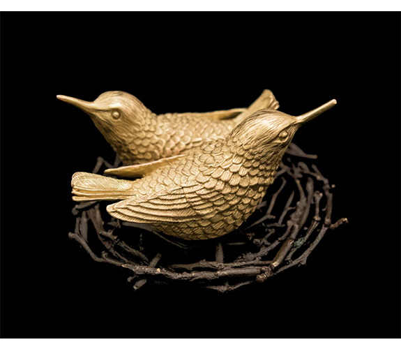 Table Art - Hummingbird Salt & Pepper Shaker Set, with Nest | Olympia, WA Fine Art and Craft, since 1971